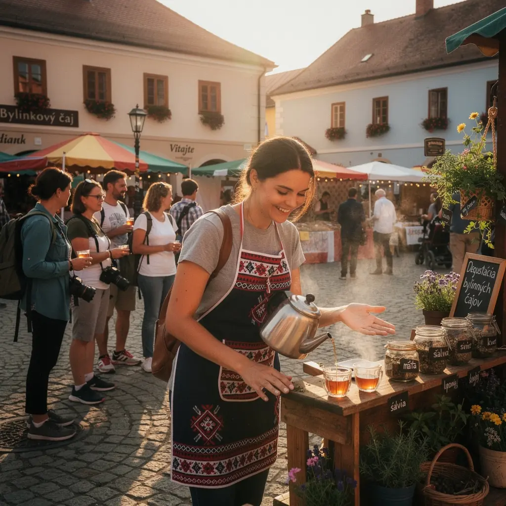 Ručne zbierané sušené byliny v sklenenom pohári na stole